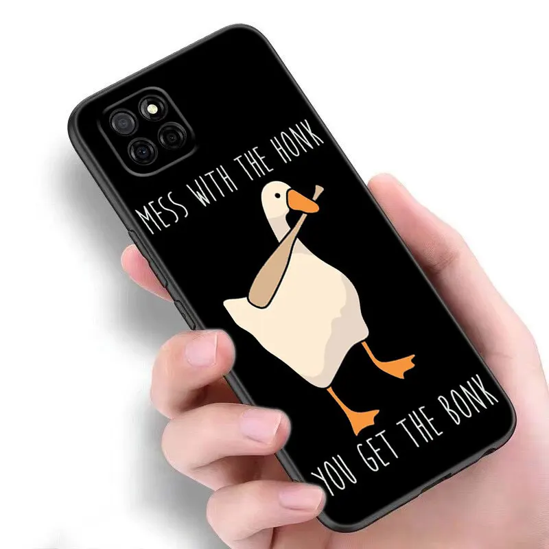 Cute Goose Duck Game Case For Samsung A13 A22 A24 A32 4G A23 A25 A34 A35 A52S A53 A54 A55 A73 5G A12 A14 A15 A31 A33 A50 A51 A72