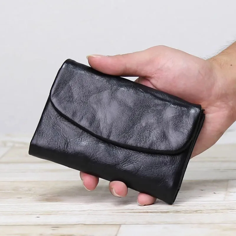 aetoo-genuine-leather-top-layer-vegetable-tanned-light-luxury-cowhide-wallet-card-case-clutch-handcrafted-anti-demagnetizatio