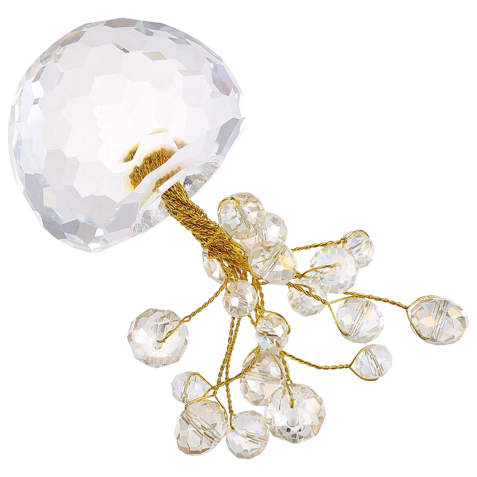 

1Pcs Crystal Money Tree Ornament Fengshui Decoration for Home Office Desktop Compact Good Fortunate Crystal Craft Paperweight