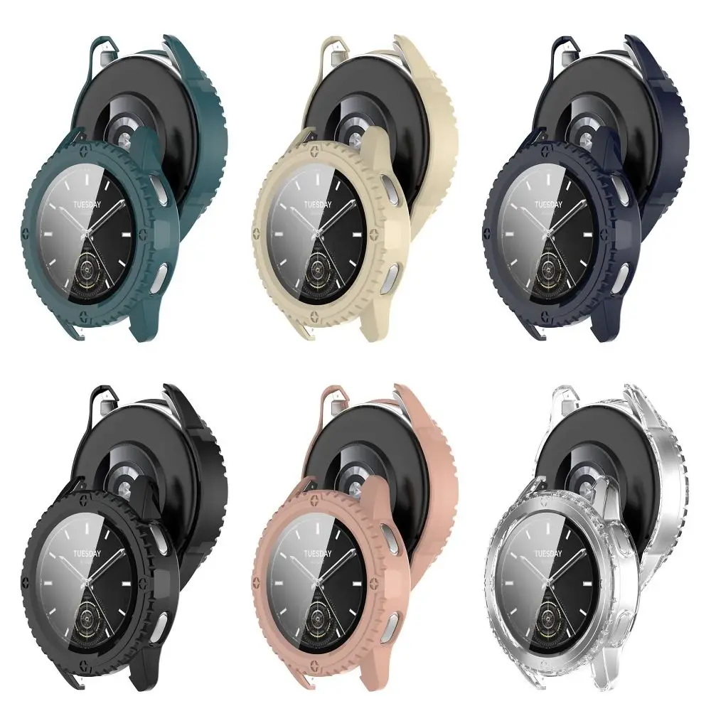 Nuova custodia protettiva temperata accessori per la protezione dello schermo del PC completo Shell Cover Shell per Xiaomi Watch S3 Smart Watch