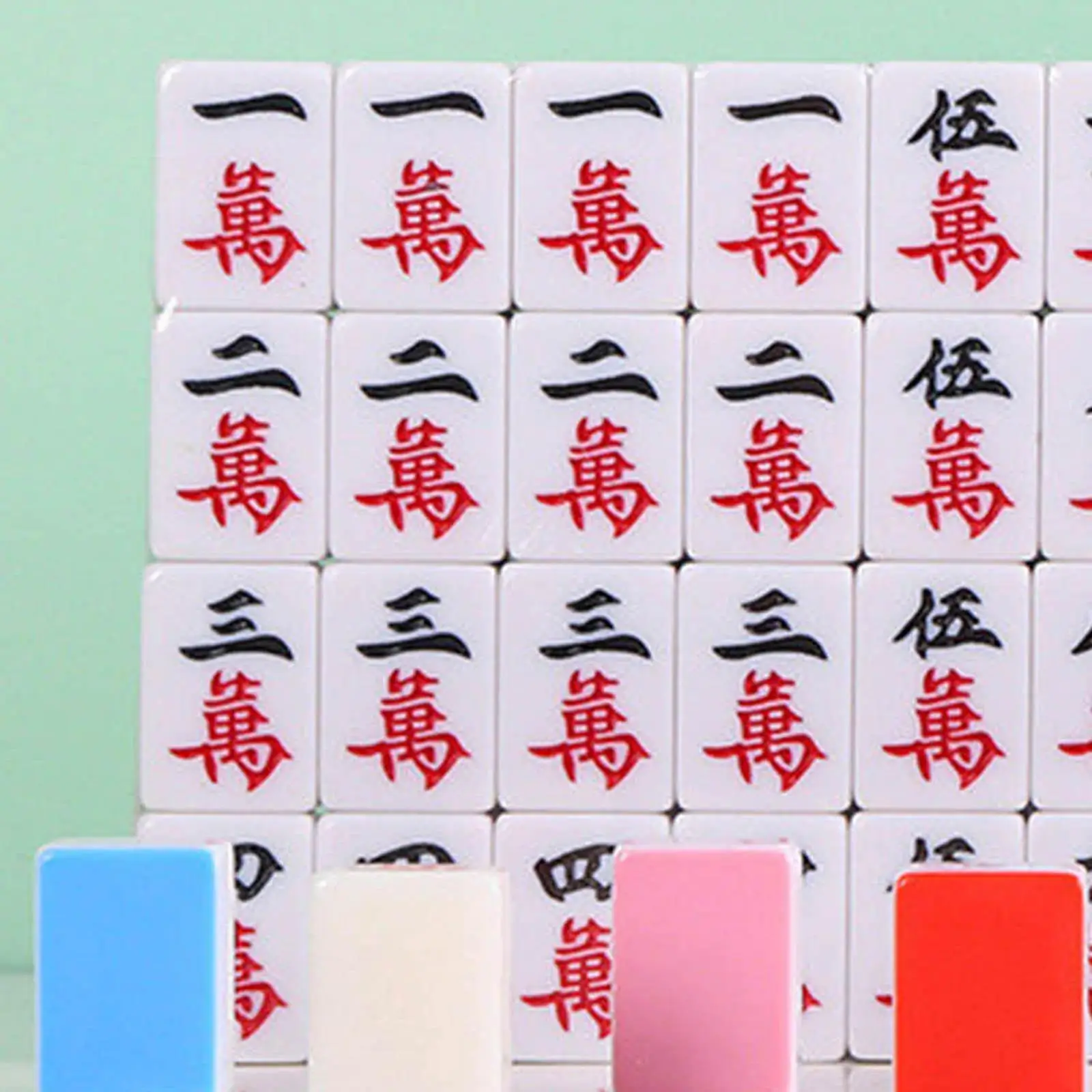 Mini Mahjong Set Activity Game Board Game Traditional Mahjong Set for Party