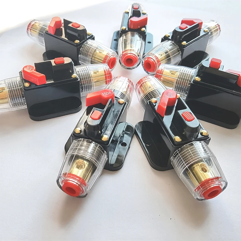 자동차 트럭 오디오 재설정 퓨즈 회로 차단기, 20A, 30A, 40A, 50A, 60A, 80A, 100A, 150A, 12V, 24V DC