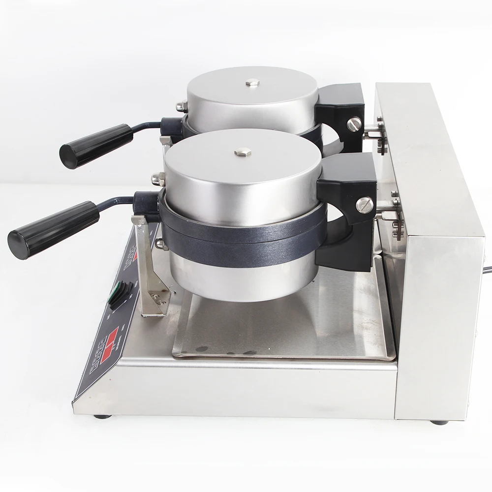 

Digital Double-headed Electric/Manual Burger Waffle Maker Ice Cream Sandwich Panini Cake Commercial UFO Rotating Non-Stick
