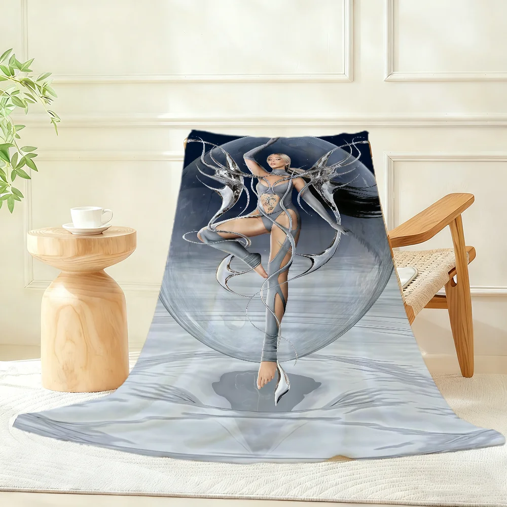 D-Dragon Lola El-L Singer Blanket Throw Super Cosy Plush Living Room Sofa Couch Childish Birthday Gifts