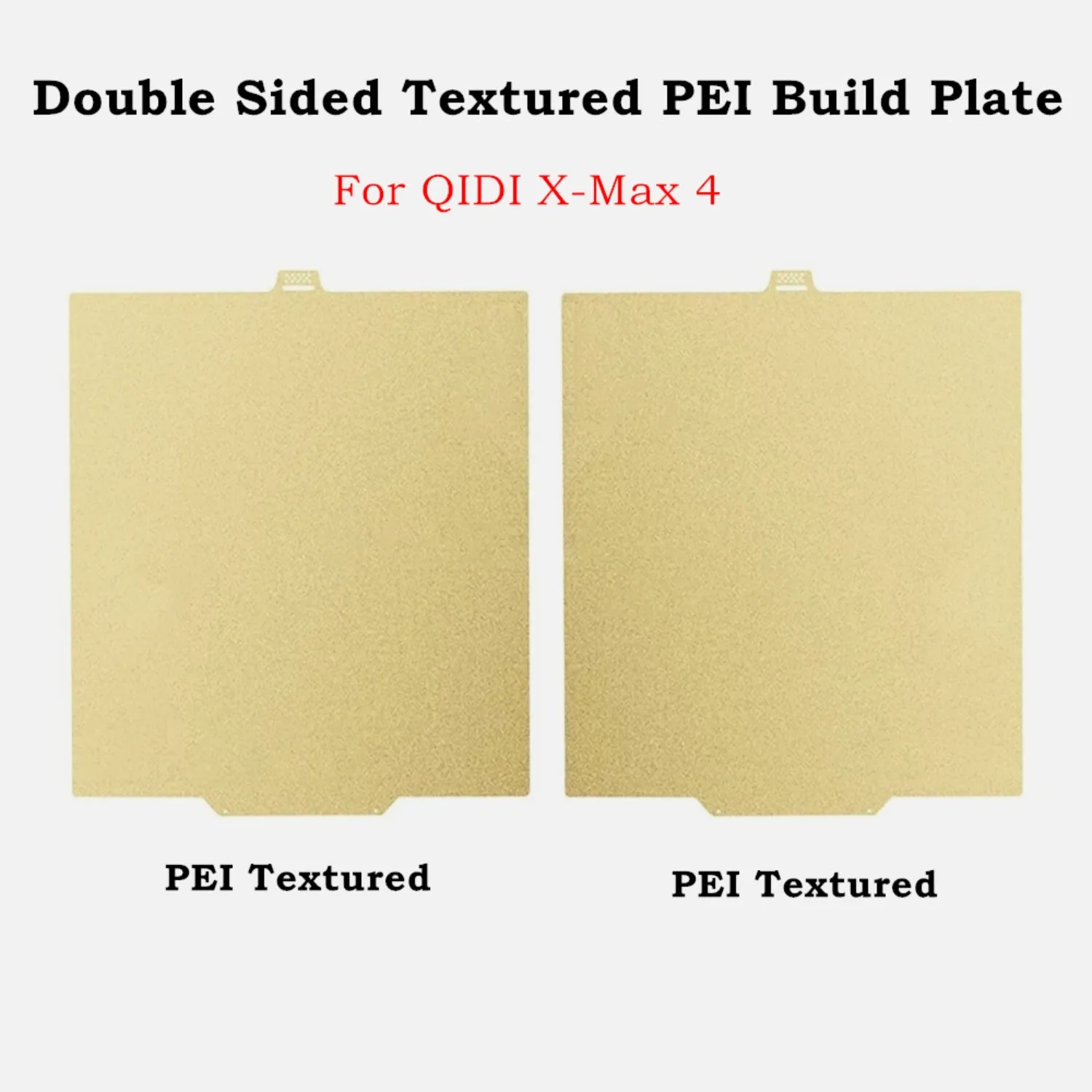 

Textured PEI Build Plate for QIDI X-Max 4 390x390mm Double Sided PEI Flexible Spring Steel Sheet Heat Bed with Strong Adhesion