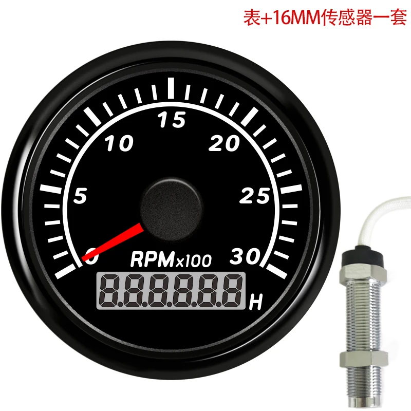 52mm tractor tachometer modified 3000 RPM agricultural vehicle engine 12V24V universal