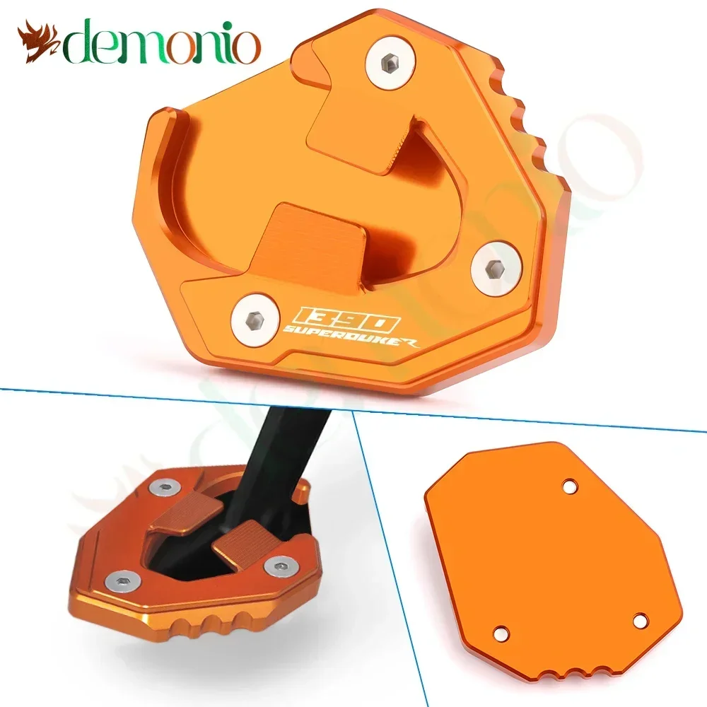 Motorcycle For KTM 1390SUPER DUKE R EVO 1390 Super dukeR Kickstand Foot Side Stand Enlarger Extension Aluminum Pad Accessories
