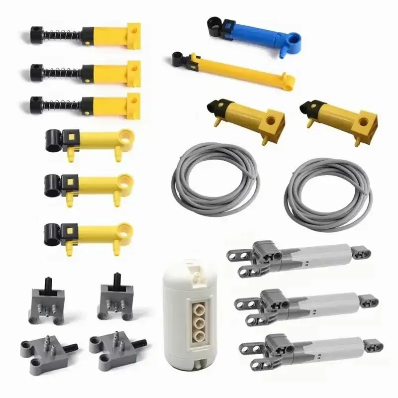 

MOC Technical Hose Air Pump Tank Push Rod Putter Switch Piston Compatible With legoeds Pneumatic Parts 42043 47225 61904 9641