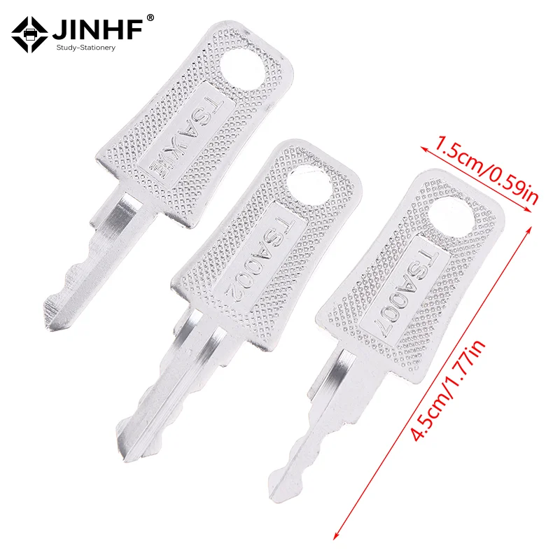 1 قطعة TSA002 007 حقيبة مفاتيح رئيسية لحقيبة الأمتعة الجمارك TSA قفل مفتاح الأمتعة لملحقات إصلاح مفتاح الأمتعة