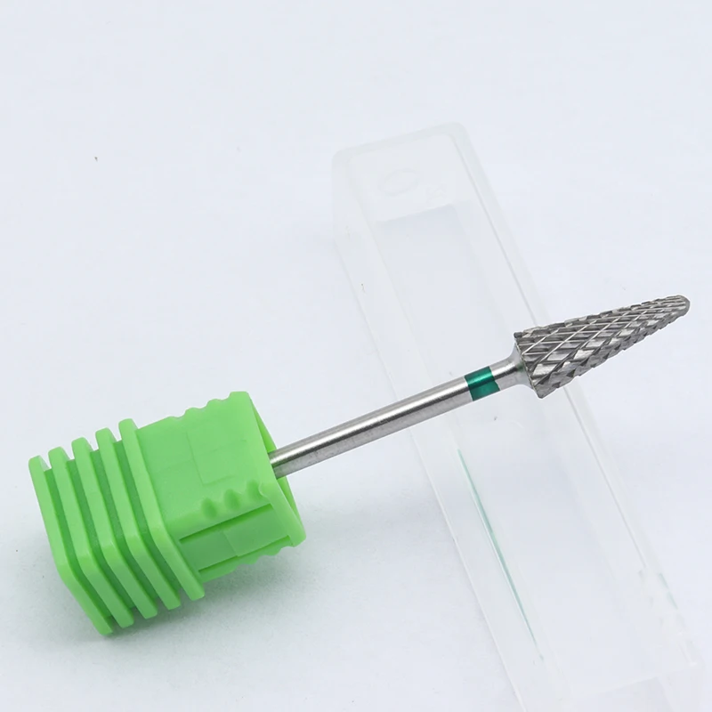 Cone Shape Nail Drill Bit Carbide 3/32" Milling Cutter For Manicure Rotary Burr Electric Drill Accessories Tool