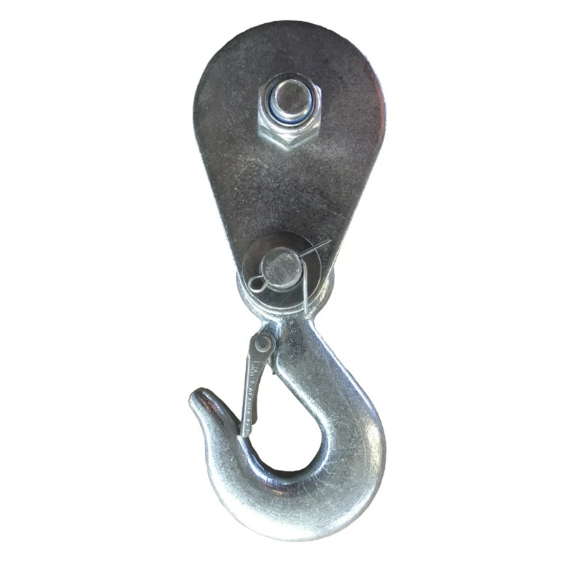 

Electric Winch Hook Lifting Pulley High Strength Steel Wheel Lifting Rope Pulley Block Hook