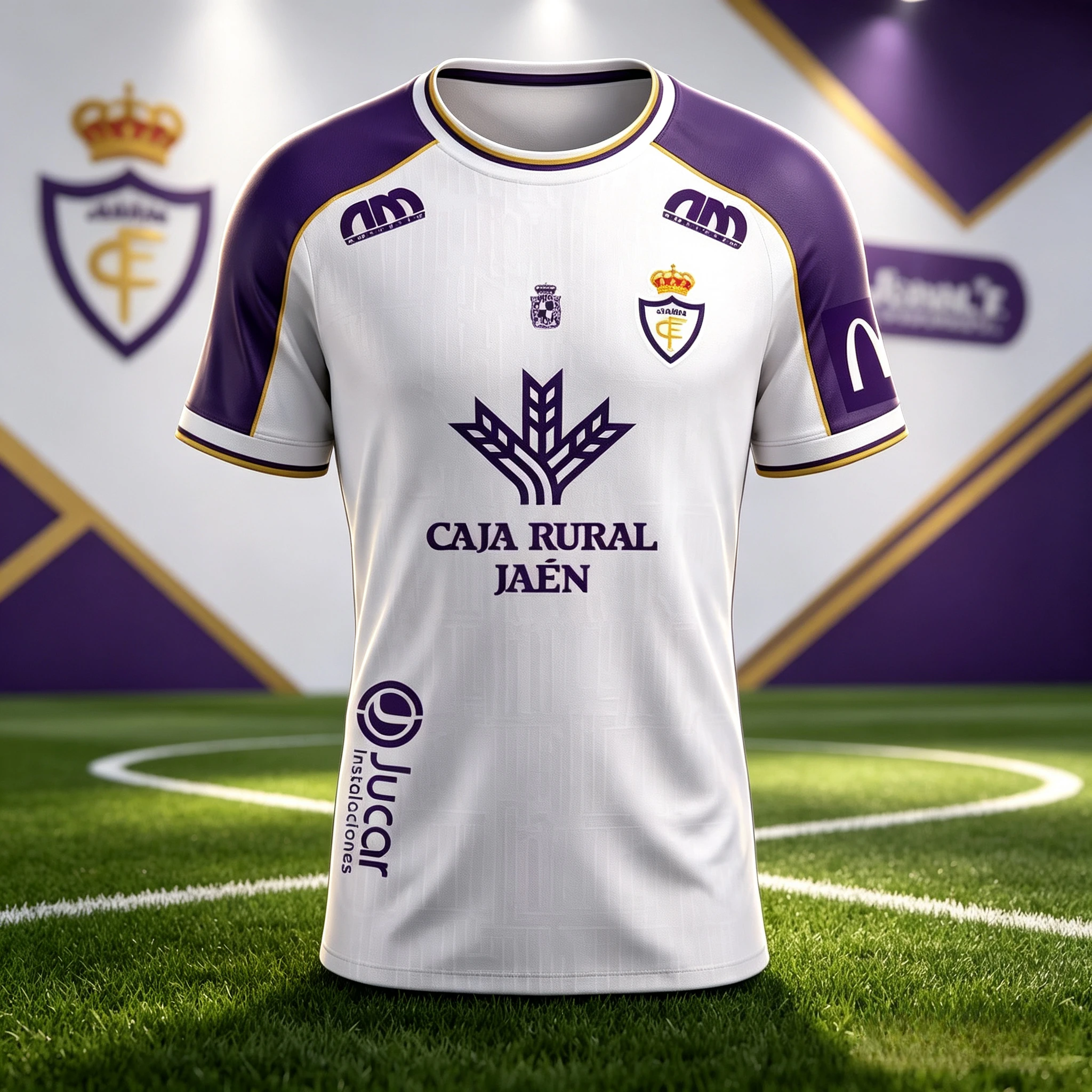Spanish Football Jersey Men Real Jaén CF Home Jersey 26/27 Season Primera Federación League Fan Version Short Sleeve Shirts