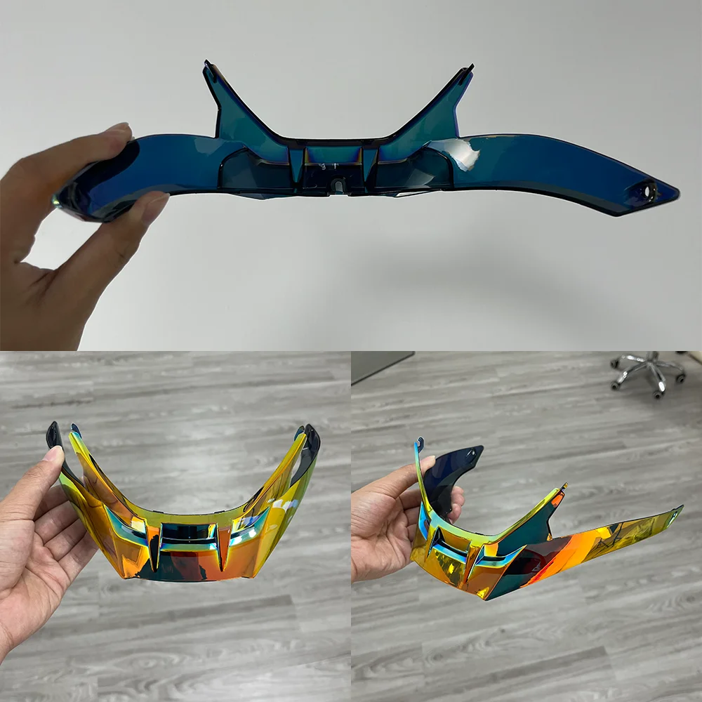 R50S Blade Style/Round Style Spoiler Rear Spoiler for Motorax Helmet Rear Wing Rear Helmet Diffuser Helmet Accessories