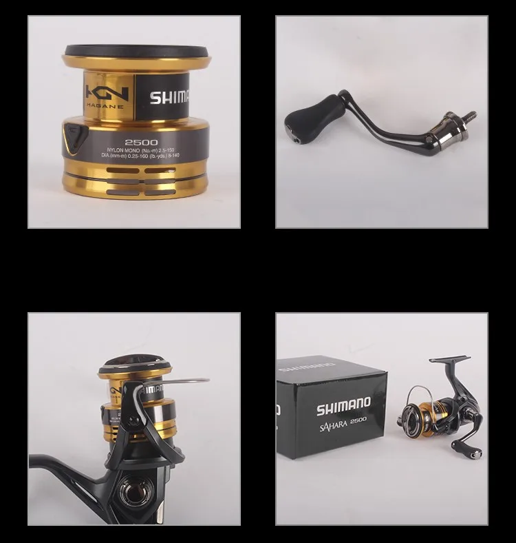 22 SHIMANO Reel SAHARA Spinning Angeln Reel 4 + 1BB 5.0:1/6.2:1 verhältnis Metall Spool 3-11KG Power HGN Gearing Salzwasser Angeln Reel – Detail 6
