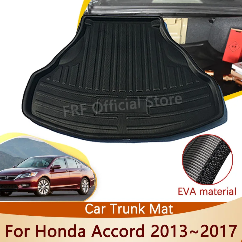 

Детали коврик для багажника для Honda Accord 9 9-го поколения 2013 2014 2015 2016 аксессуары напольный поднос наклейки для автомобиля
