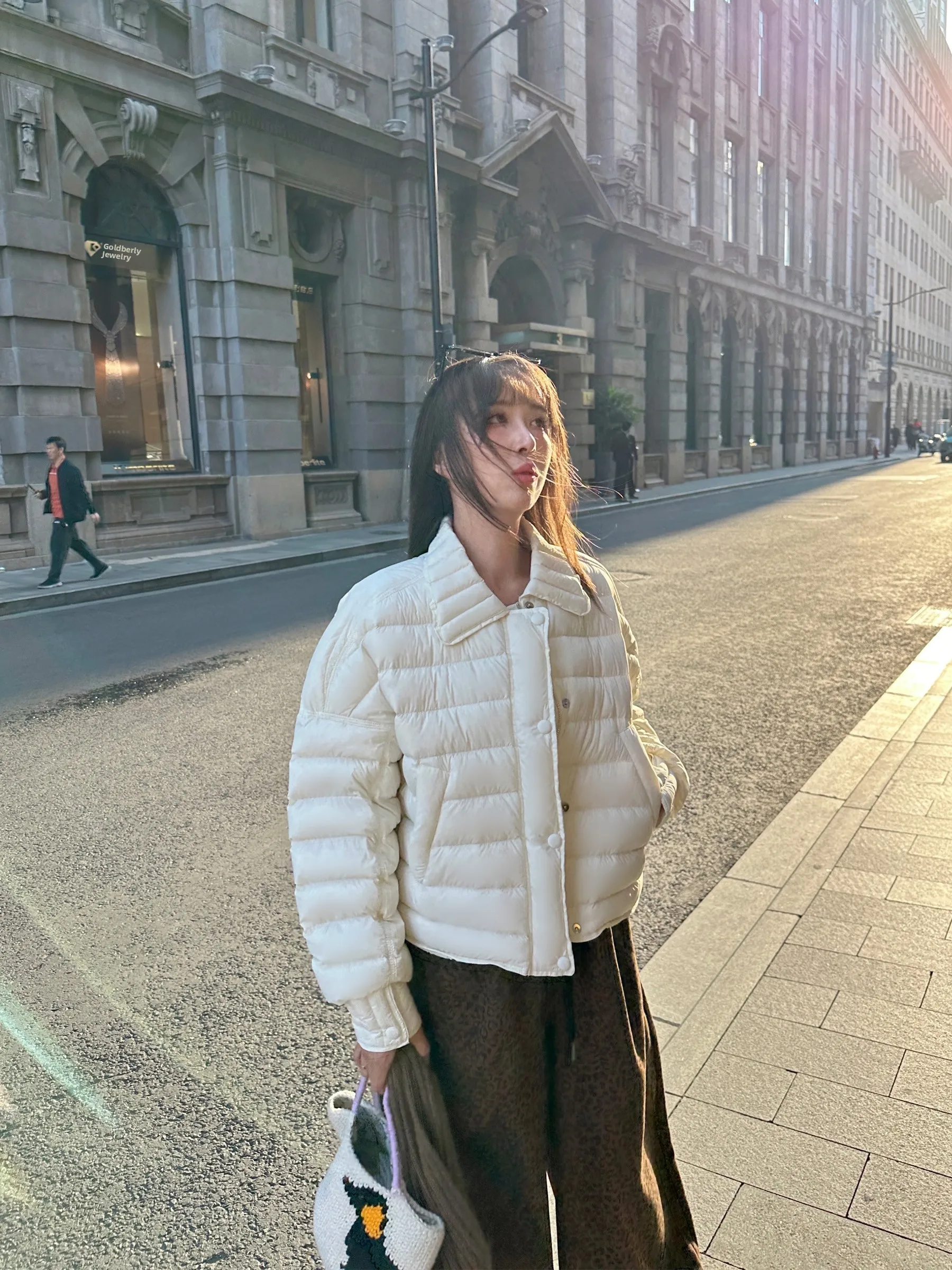 

Легкое розовое женское пуховое пальто Jaet ort Sle, пушистое теплое пальто Sweet Sle, 90% белое пальто с наполнителем Du Down, тонкая модель