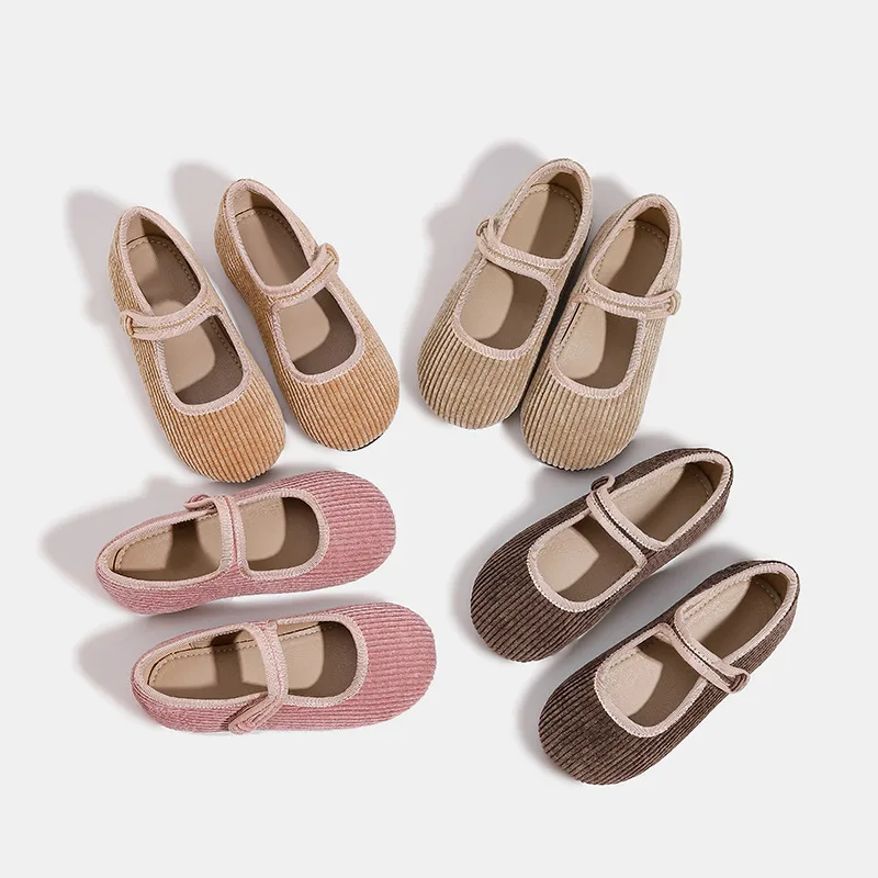 New Children's Casual Soft Soled Cloth Shoes Princess Shoes Grandma Shoes Forest Series Retro Single Shoes Breathable Cloth Shoe