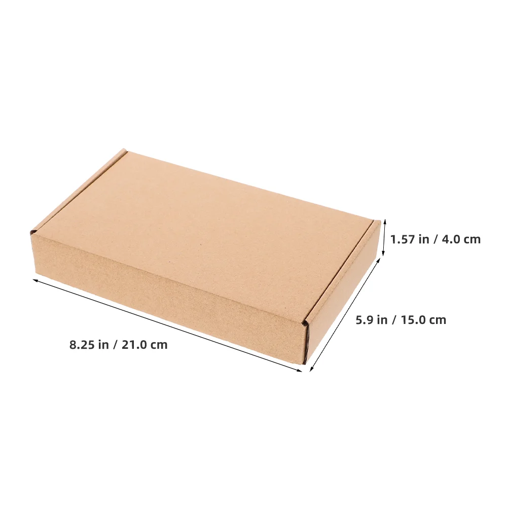 10 Pcs Shipping Boxes Kraft Paper Carton for Packaging Small Business Cardboard Brown