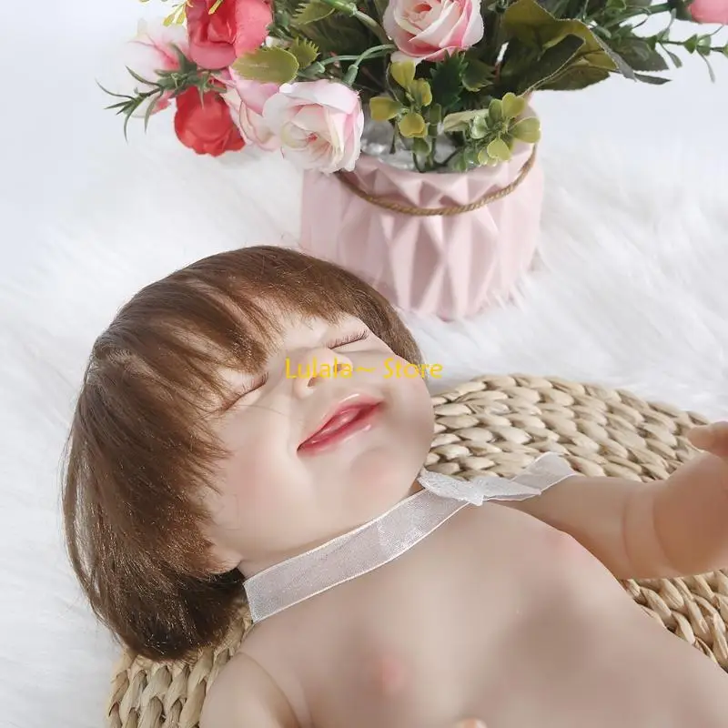 

Y4qa 55 см Girls мягкое тело милая новорожденная девушка для куклы, такая как настоящий ребенок, полный силиконовый