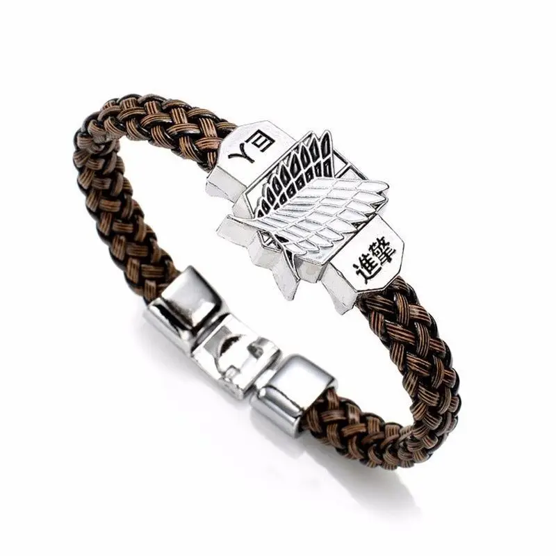 Anime Attack on Titan Bracelet Trend Personality Bracelet Men's and Women's Bracelet Hip Hop Style Unisex Party Accessories