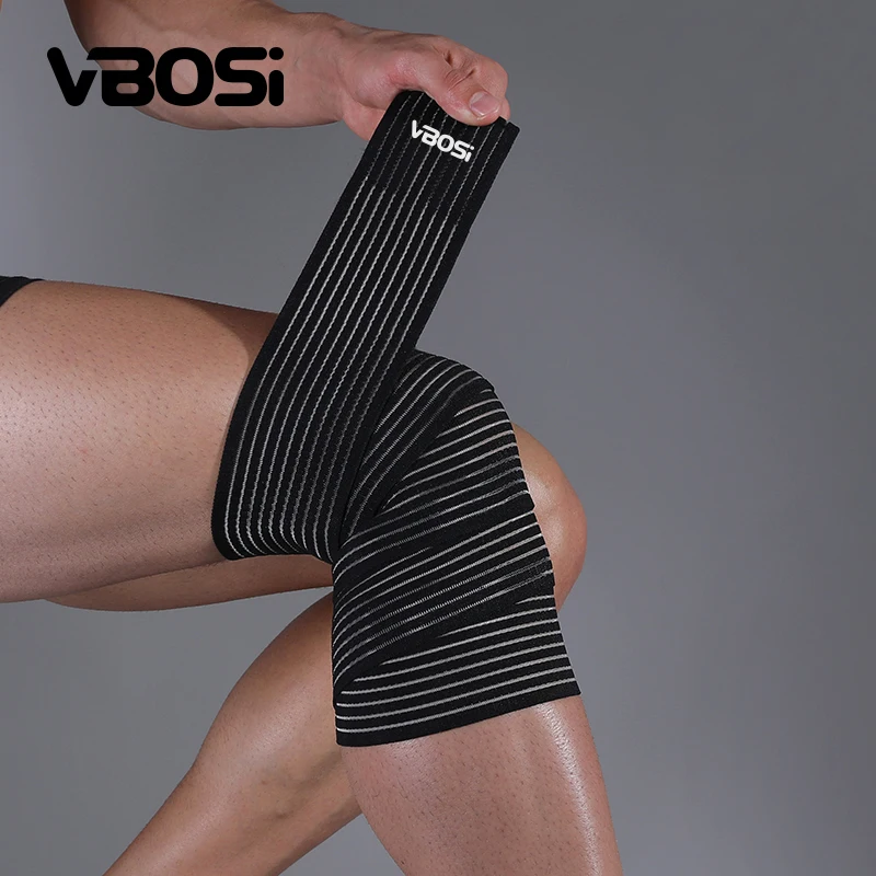 VBOSI 1-teiliges multifunktionales, atmungsaktives, elastisches Kniebandage für Damen und Herren, Wadenstütze für Gewichtheben, Kniebeugen