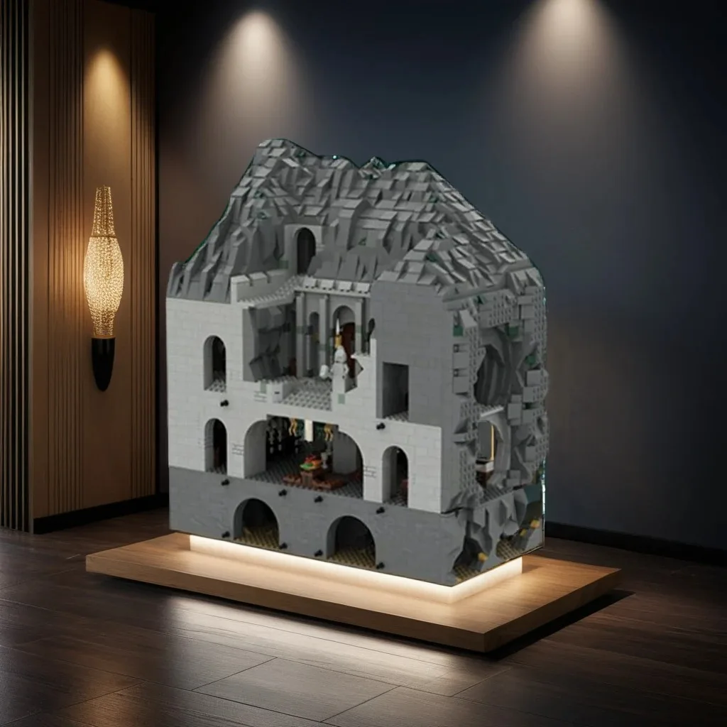 

4860Pcs UCS Helms Deep Part 3 The Fortress MOC Lorder of the Rings Fortress Education Building diy Blocks Birthday Toys Gift