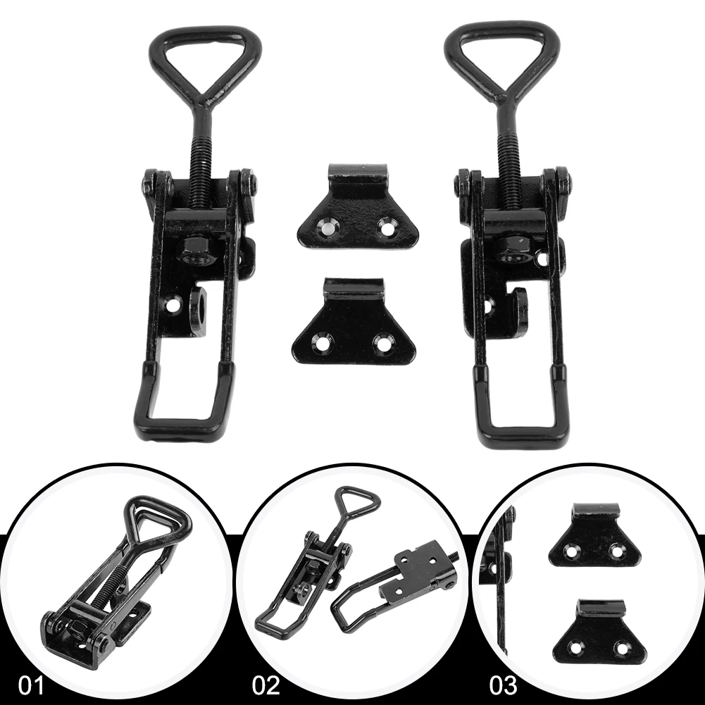 

GH-4003 Toggle Clamps Metal Lever Closure 2Pcs 600KG For Cabinet Case Boxes Furniture Hardware Hasp Catch Clip