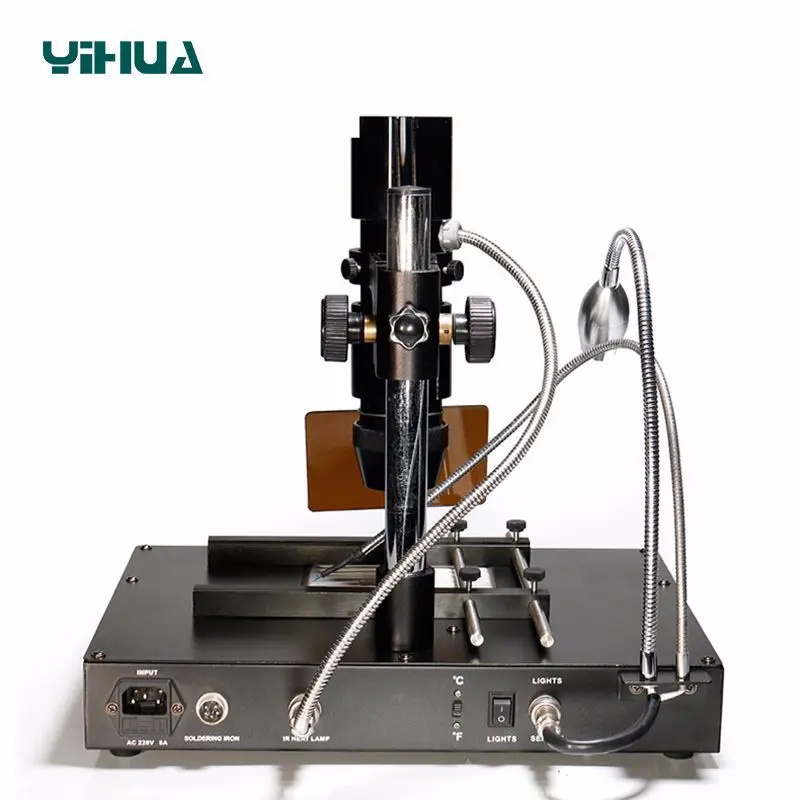 YIHUA อินฟราเรด BGA Rework Station 3 In 1 ตะกั่ว-ฟรีสถานีบัดกรีซ่อมเมนบอร์ด Soldering Iron Desoldering Station