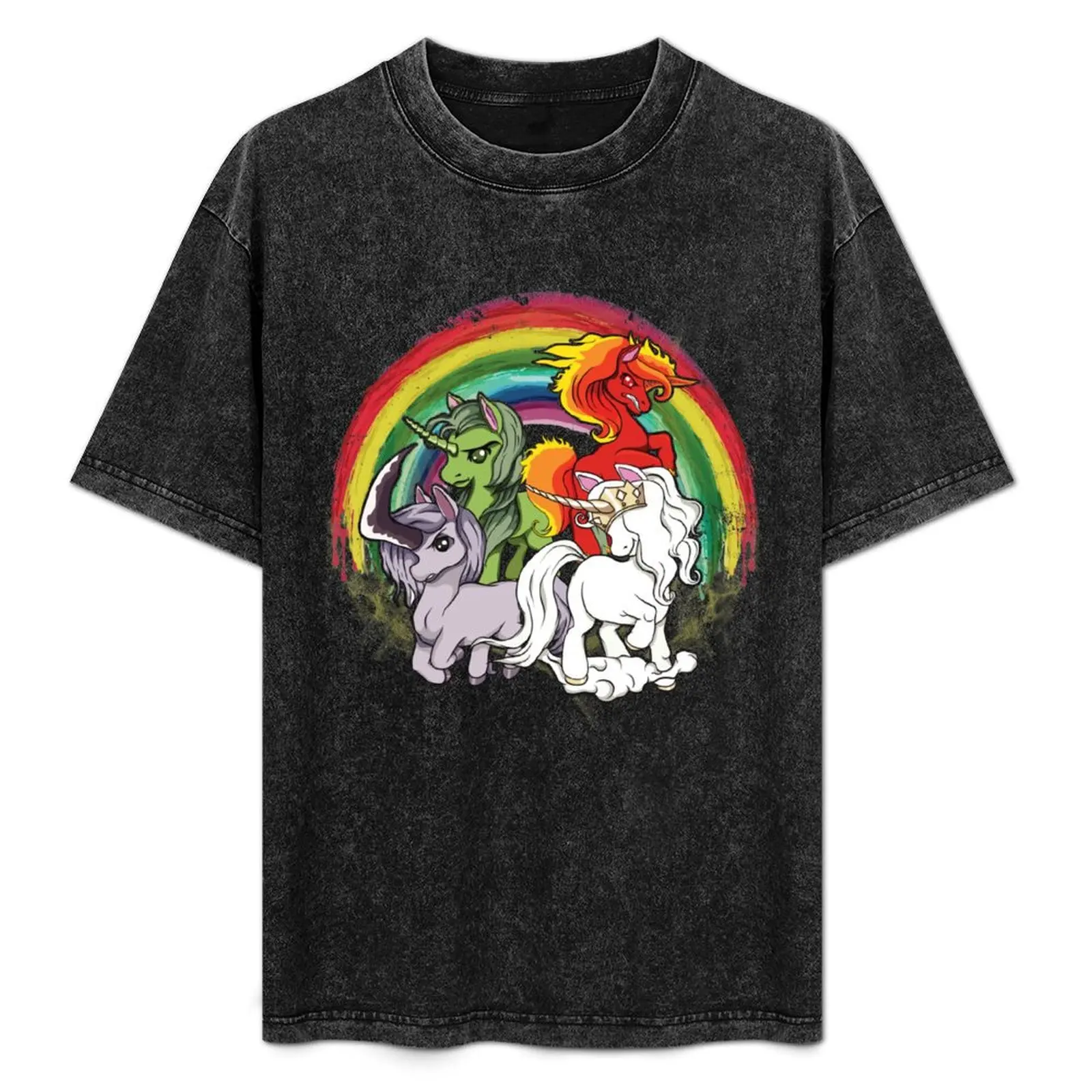 

4 Unicorns Of The Apocalypse T-Shirt Halloween Theme T-Shirt