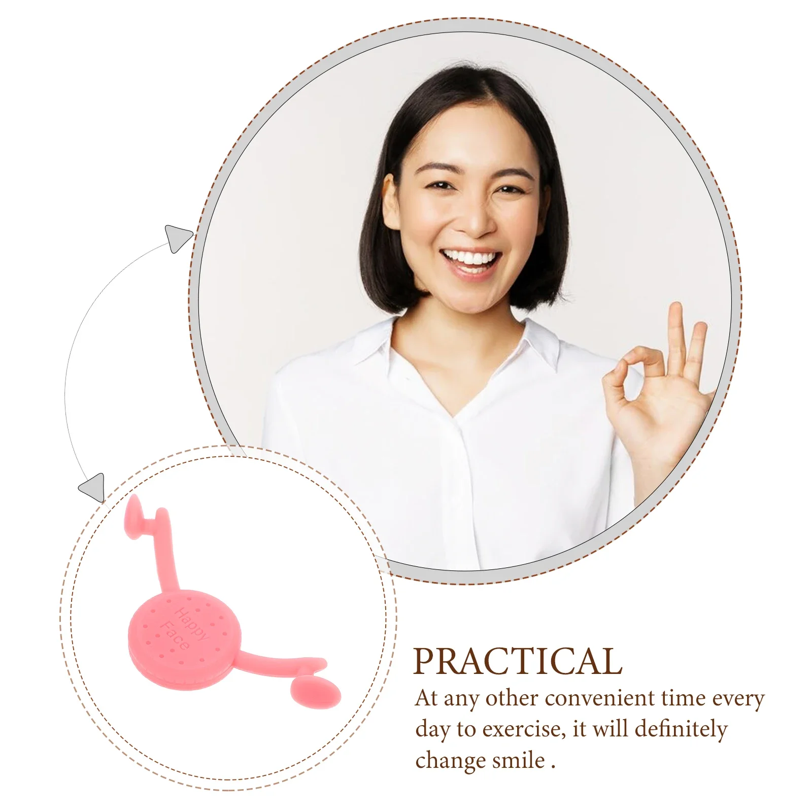 Smile Trainer Corrector ปากกระชับกล้ามเนื้อ Face Exerciser ซิลิกาเจล Lips Shaper Smile Lips Makers เครื่องมือดูแลผิวหน้า