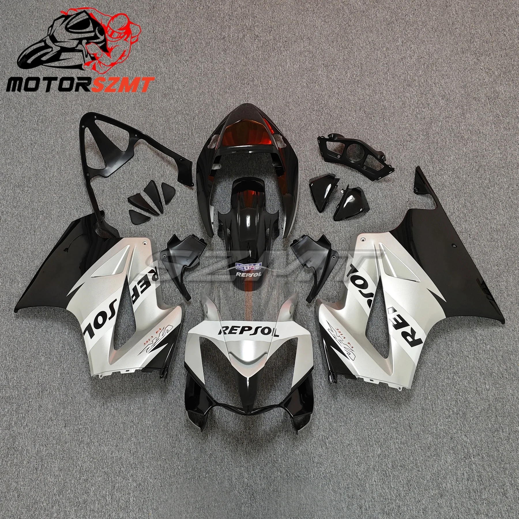ABS Red Black Fairings Kit for HONDA VFR800 02-12 VFR 800 2002 2003 2004 2005 2006 2012 Injection Fuel Tank Bodywork Set