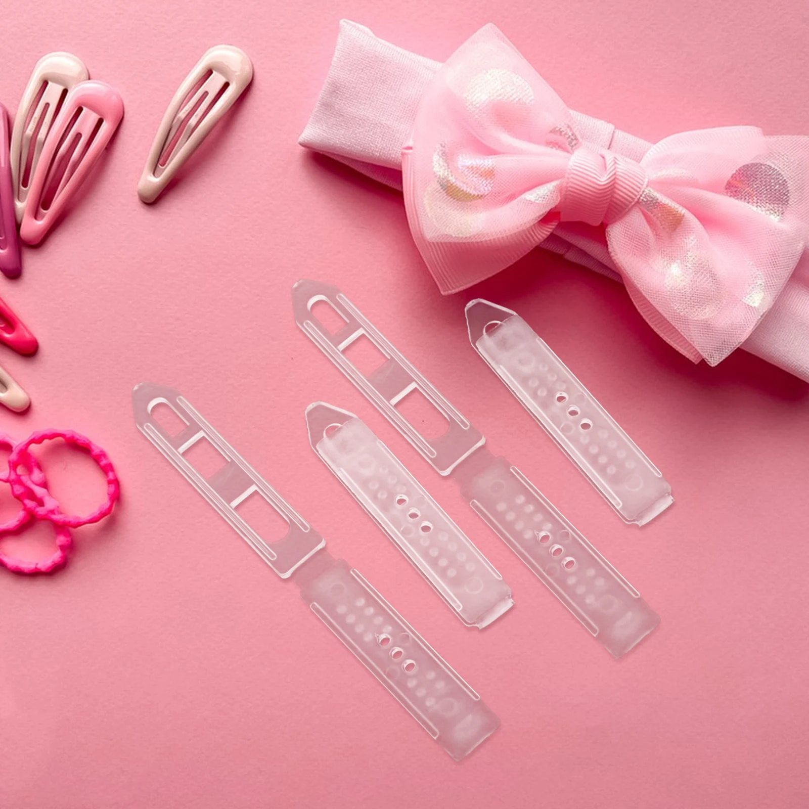 

100pcs Small Snap Clips Creative Diy Hair Accessories Transparent Plastic Craft Barrettes For Fine Thin Hair Animal