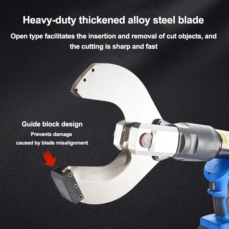 Large Tonnage Portable Open Cut Wire Cutter Hydraulic Cable Cutting Machine Battery Operated Cutter Hydraulic Rescue Tool Cutter