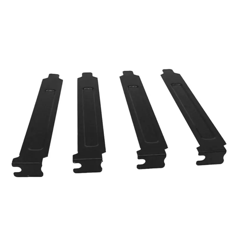 5PCS Black Hard Metal Steel PCI Slot Covers Bracket With Screws Full Profile Expansion Dust Filter Blanking Plate For PCI