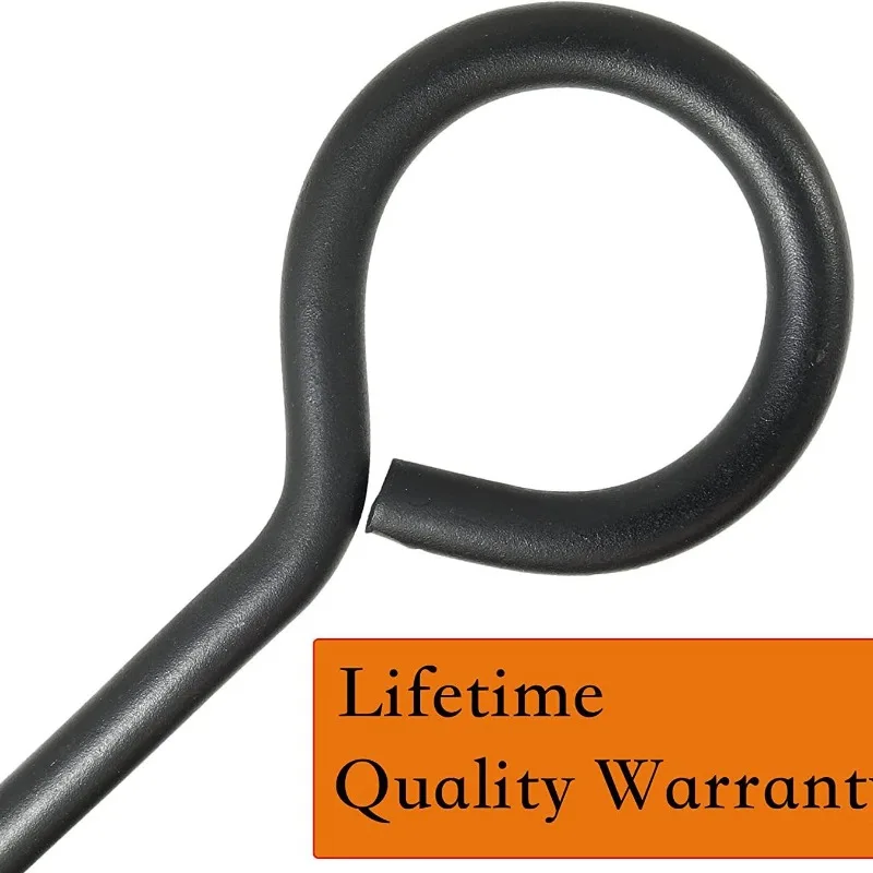 Fireplace Poker Tool Heavy Duty Wrought Iron Fire Pit Tongs Stove Accessories