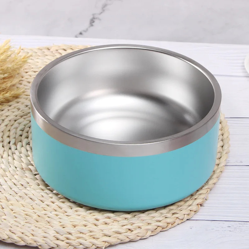 Double Walled Stainless Steel Thermos Pet Bowl Insulated Vacuum Flask Bowl New Products Dog Bowl