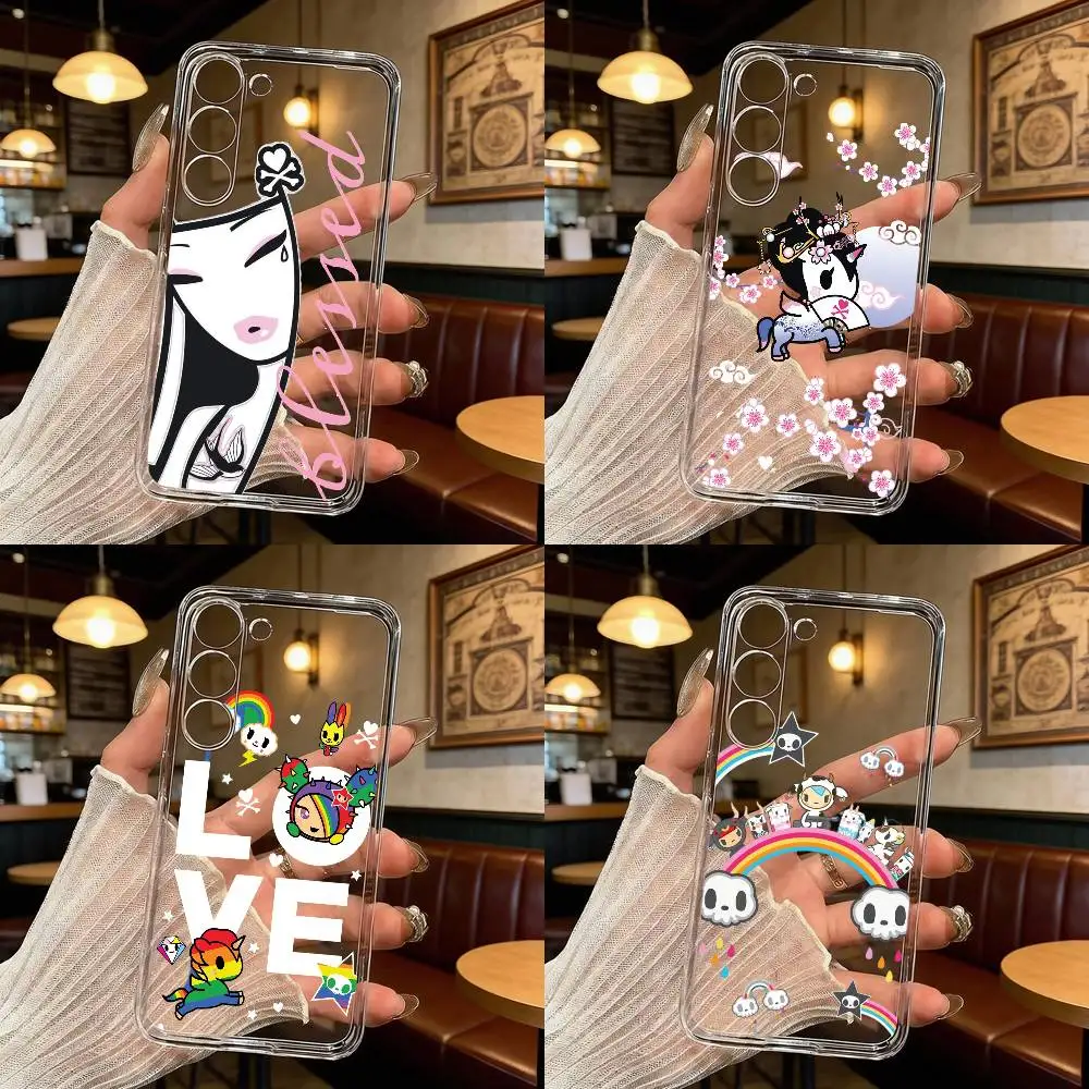 Japan T-Tokidokis Phone Case For Samsung Galaxy A71,A70,A52,A51,A40,A30 Transparent Cover