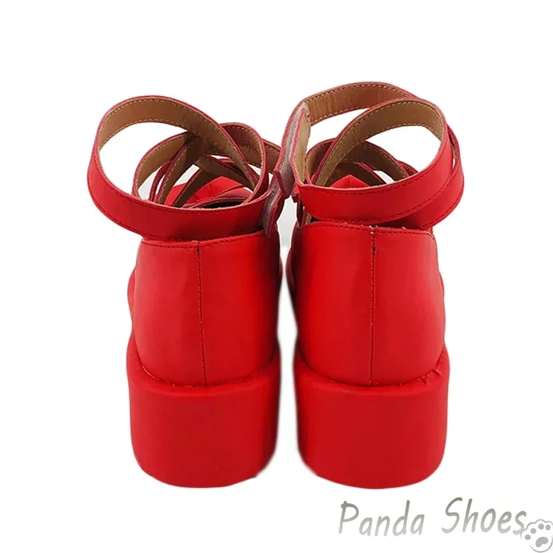 Kanna Kamui Cosplay Shoes Anime Miss Kobayashi Dragon Maid Cos Red Boots Comic Cosplay Costume Prop Shoes for Con Halloween