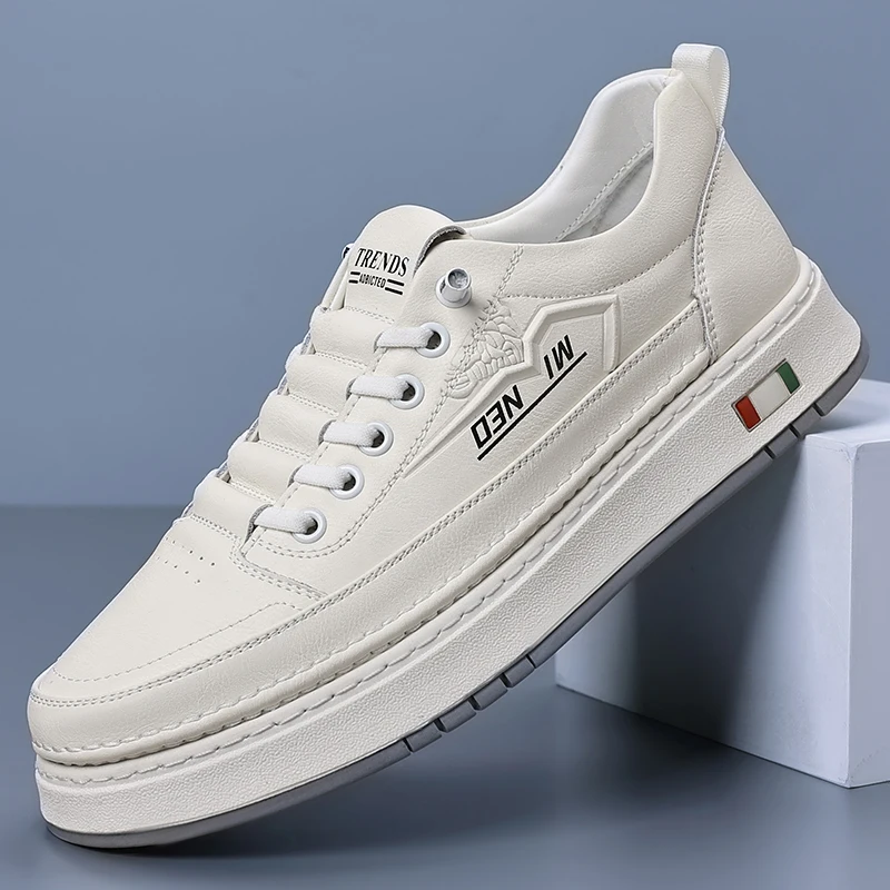 

2025 Men's Spring/Autumn Viral Chunky Sneakers - Hong Kong Style Trendy Casual Shoes, Height-Boosting for Students & Skaters