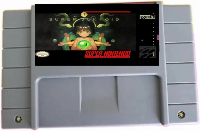 Super Junkoid  An Amazing Super Hack Game Card On SNES