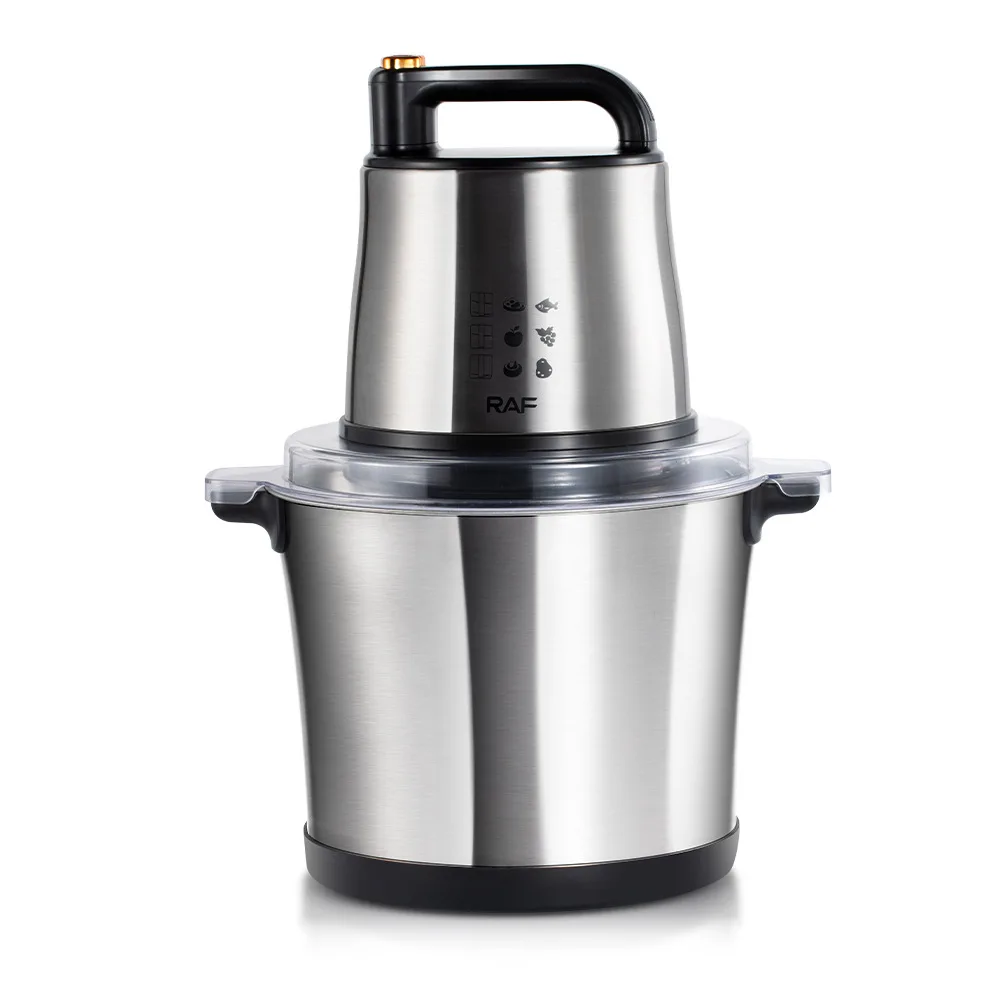 15L Large Capacity Stainless Steel Electric Meat Grinder/Vegetable Chopper for Home Use, Dual Speed ​​Processor