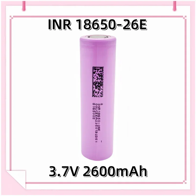 

18650-26E 3.7V 2600mAh Rechargeable Li-ion Battery for Flashlight Headlight Walkie-talki Charger ect.