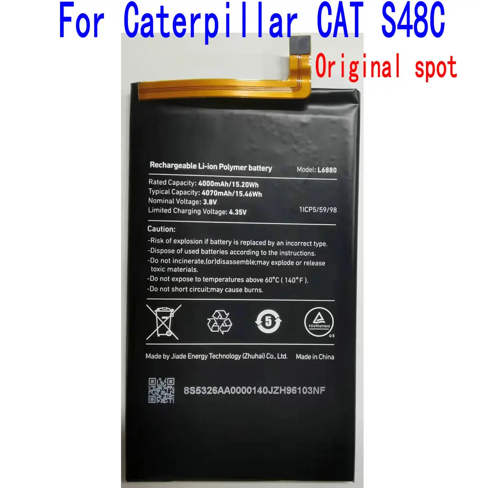 

New Original L6880 Replacement Battery For Caterpillar CAT S48C Mobile Phone