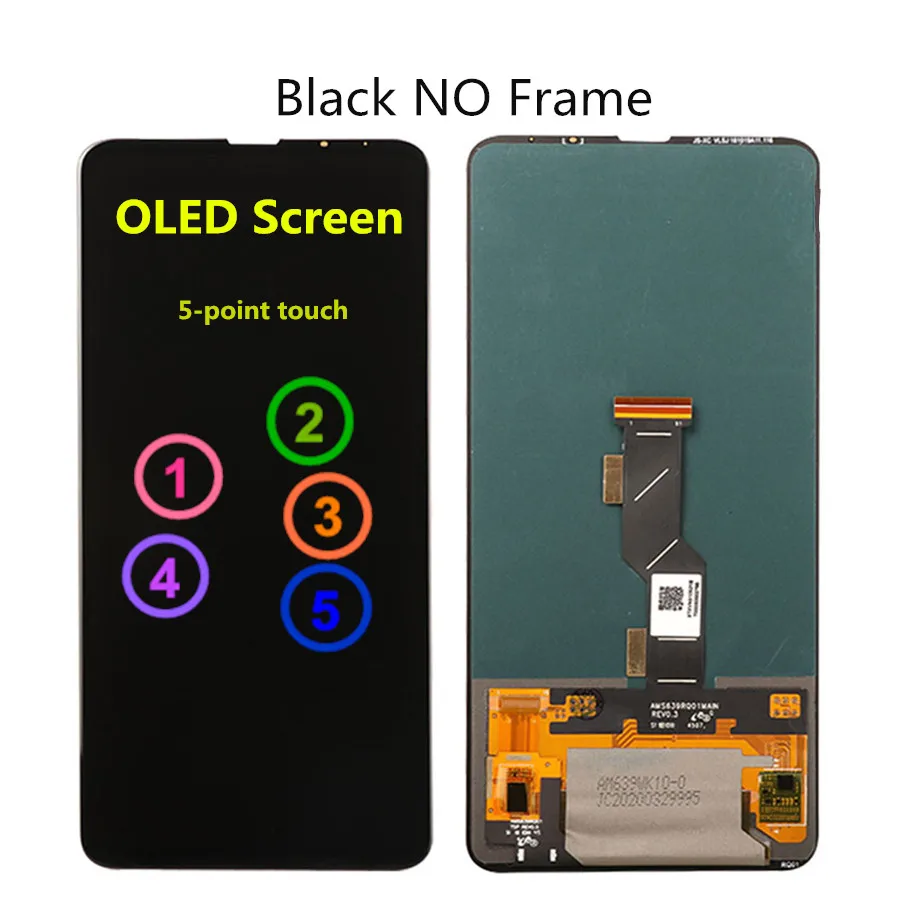 6.39  OLED Mix3 Lcd For Xiaomi Mi Mix 3 MIX 3 LCD Display Touch Screen Digitizer Assembly Replacement For Xiaomi Mi Mix3 Lcd