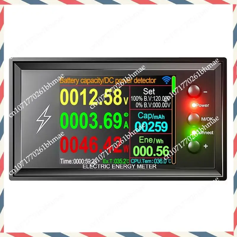 -A21Z DT20W 0-420V Smart Wifi Power Meter For Lithium Battery Capacity, DC Current Voltage Coulomb Tester Using Tuya, 100A