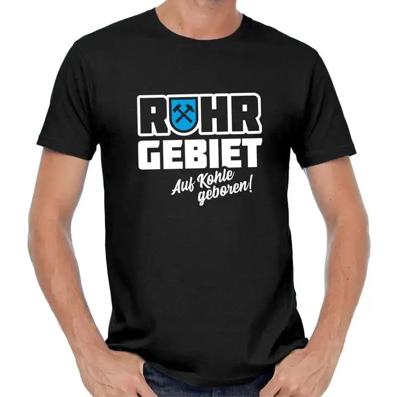 Ruhrgebiet Born on Coal Mine Mining Bochum Essen Gelsenkirchen T Shirt