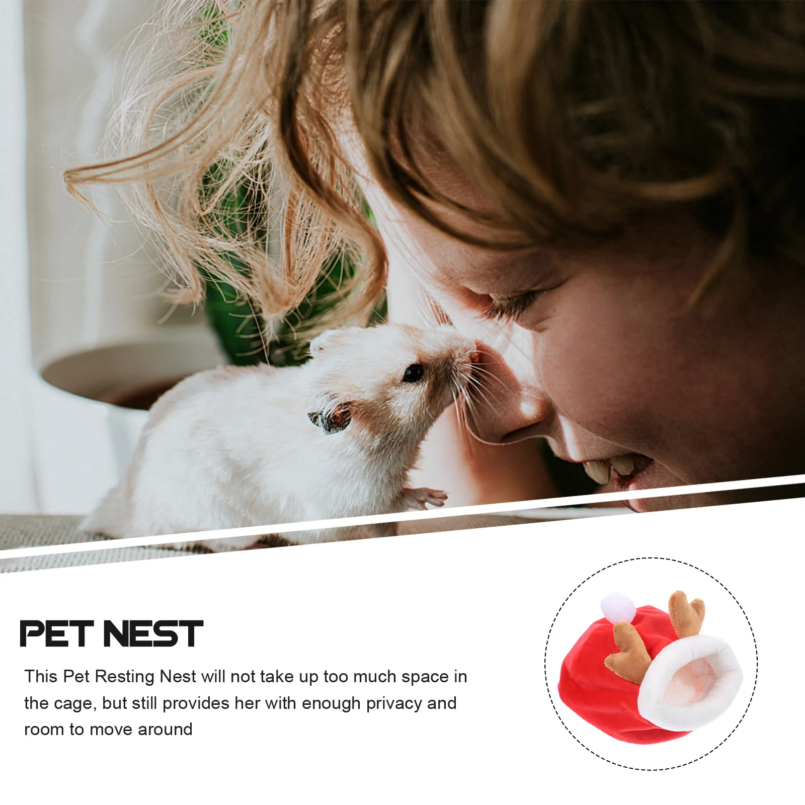 

Warm Winter Pet Cotton Nest For Small Animals Hamster Guinea Squirrel Hedgehog Chinchilla Hideout Resting Bed