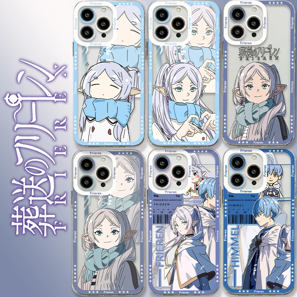 Anime Frieren Beyond Journeys End Phone Case for Samsung S24 S23 S22 S21 S20 S10 FE Note20 Note10 Plus Ultra Lite 5G Clear Cover