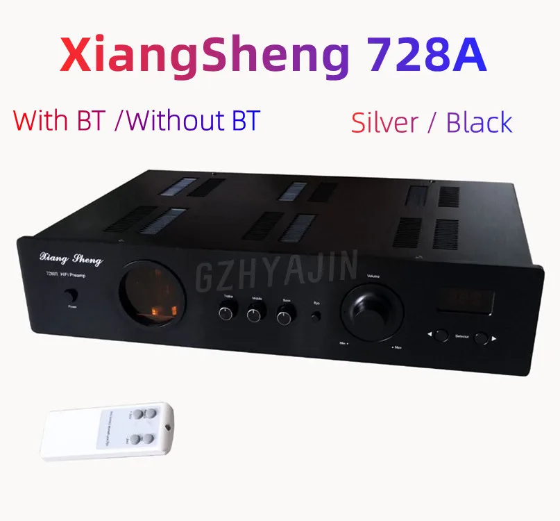 Latest XiangSheng 728A Vacuum Tube PreAmplifier 12AT7*2 12AU7*2 6Z4*2 Wada Shigeho Cuircuit ECC81 Pre-amplifier with Remote