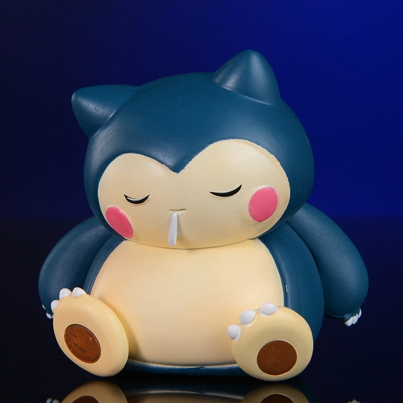 Cute Pokemon Sleeping Psyduck Munchlax Snorlax Figure Toys Kawaii Anime Action Figure Cartoon Game PVC Figurine Model Dolls Gift